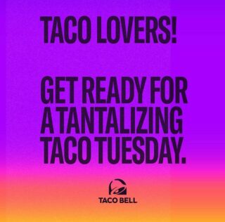 Happy Taco tuesday! 💜 Tag a friend you want to share your free taco with!